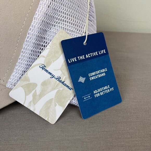 Tommy Bahama hat unisex one size brown snap back mesh active sweatband cap - Picture 5 of 9